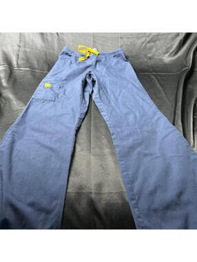 WonderWink WOMENS Navy Scrub Pants Size XS Pre-Owned